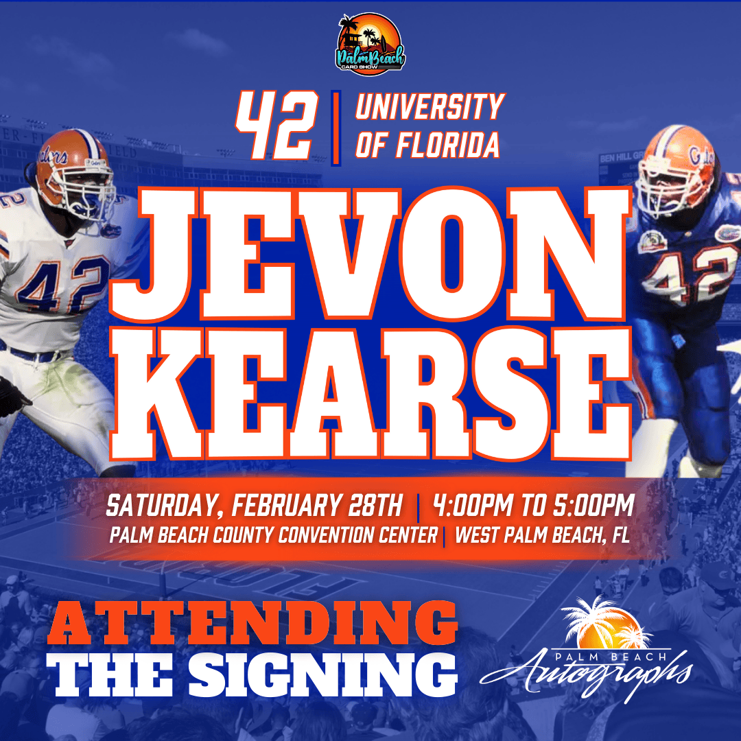 JEVON KEARSE AUTOGRAPH EVENT - PALM BEACH CARD SHOW Public Signing - February 28th, 2026