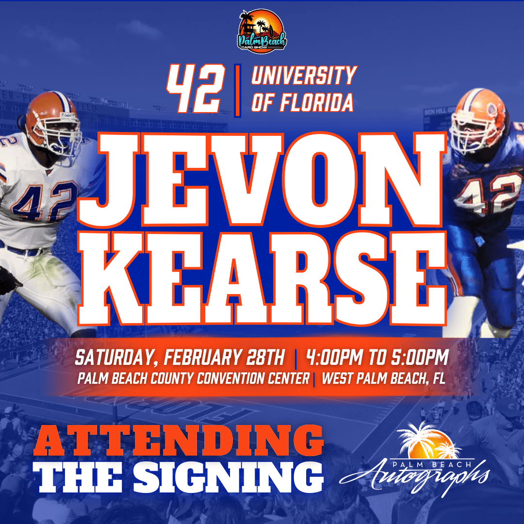 JEVON KEARSE AUTOGRAPH EVENT - PALM BEACH CARD SHOW Public Signing - February 28th, 2026