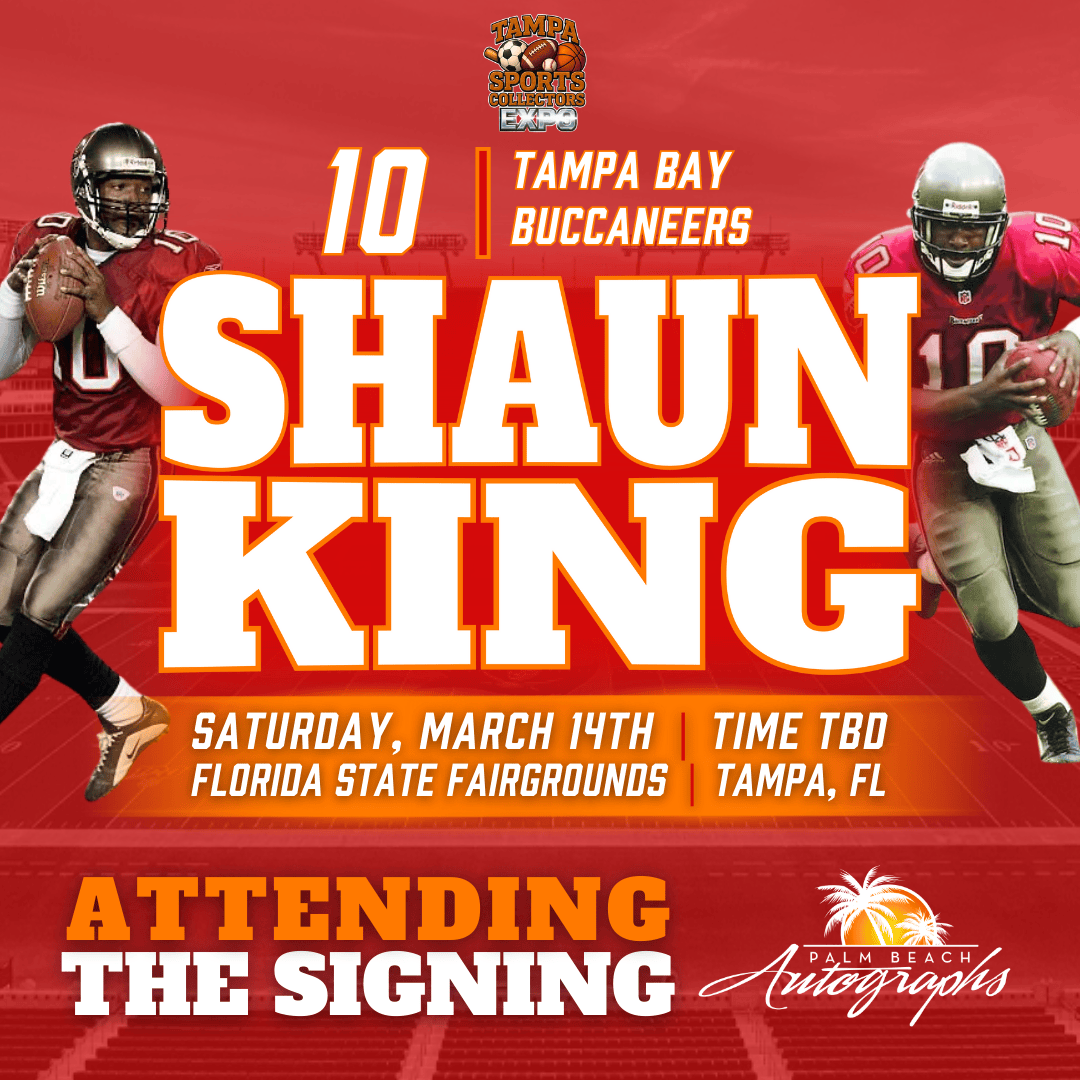 SHAUN KING AUTOGRAPH EVENT - TAMPA BAY SPORTS COLLECTORS EXPO PUBLIC SIGNING EVENT - March 14th, 2026