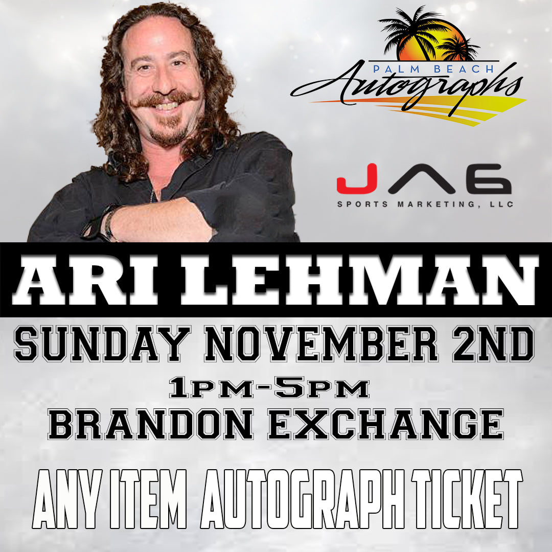 ARI LEHMAN AUTOGRAPH EVENT - Tampa (Brandon Exchange) In-Store Public Signing - November 2nd, 2025