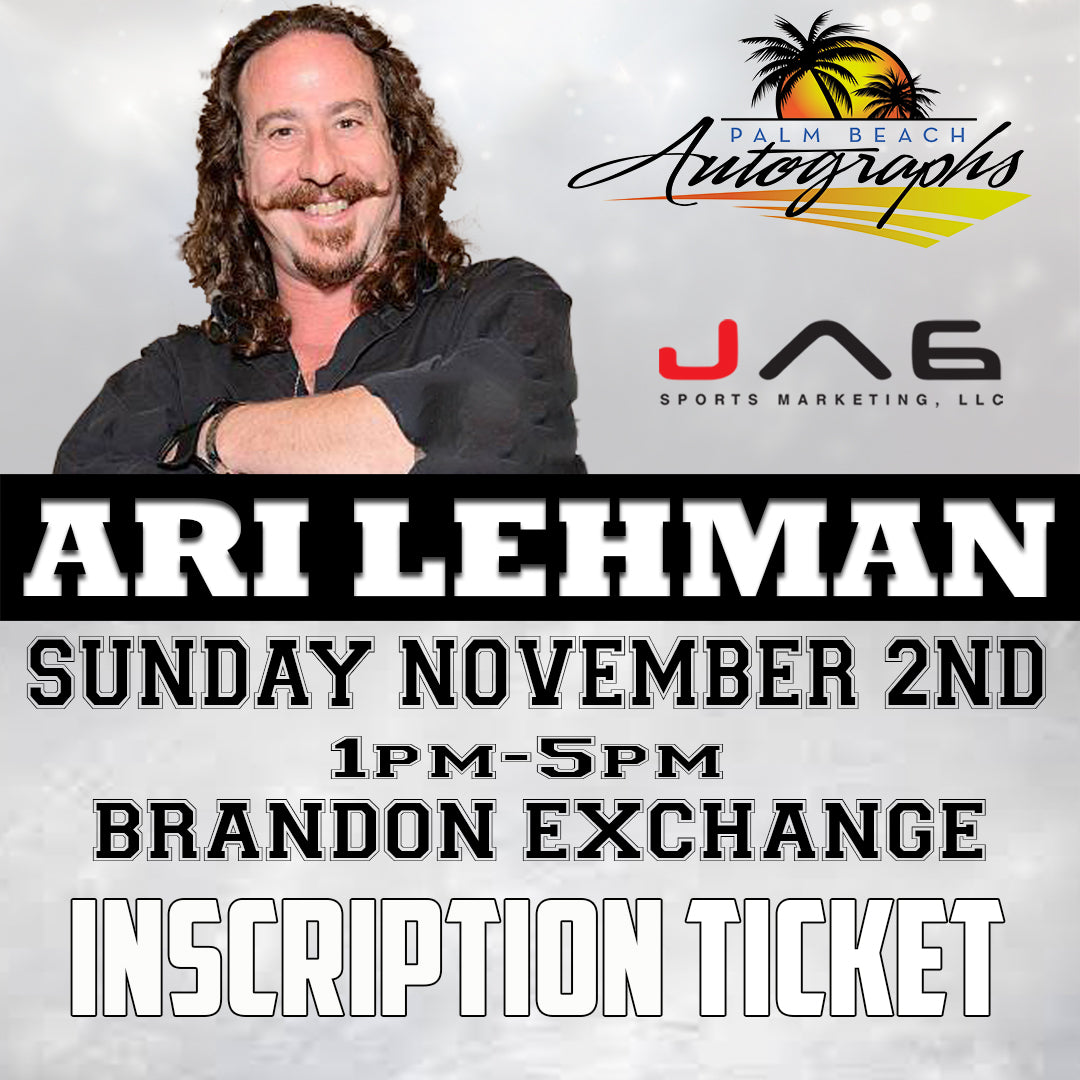 ARI LEHMAN AUTOGRAPH EVENT - Tampa (Brandon Exchange) In-Store Public Signing - November 2nd, 2025