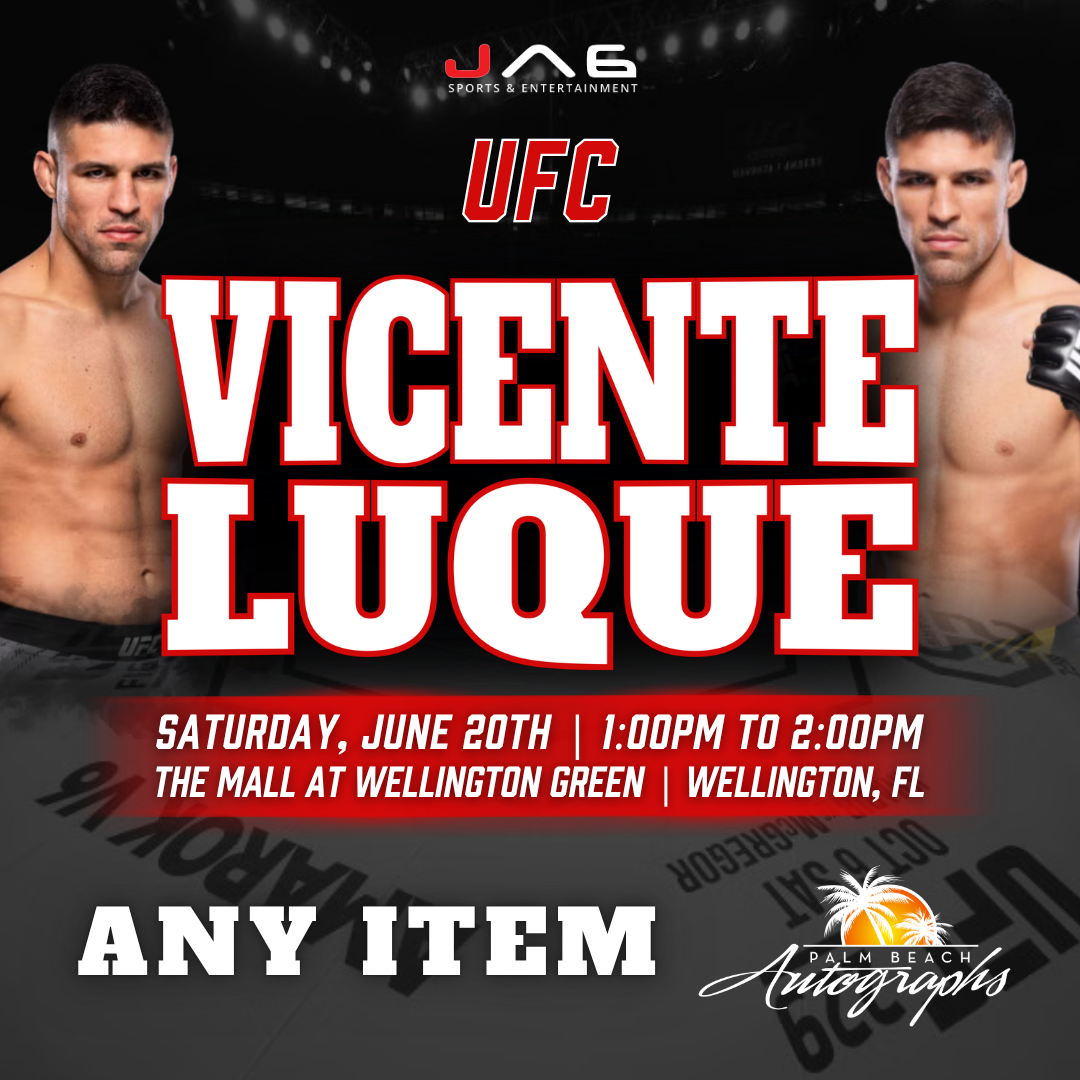 VICENTE LUQUE In-Store UFC Public Autograph Signing Event In Wellington At The Mall at Wellington Green - June 20h, 2026