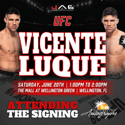 VICENTE LUQUE In-Store UFC Public Autograph Signing Event In Wellington At The Mall at Wellington Green - June 20h, 2026