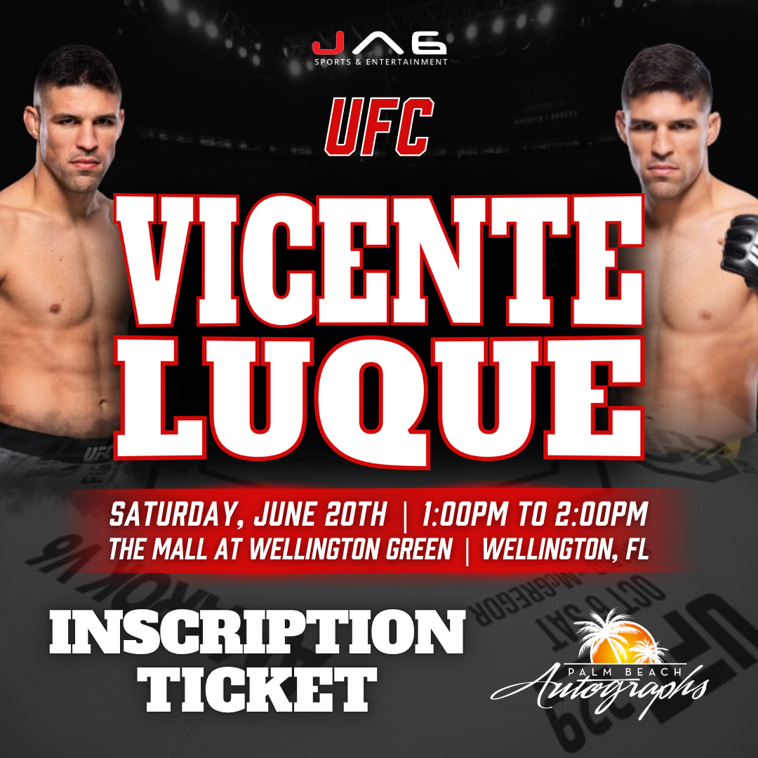 VICENTE LUQUE In-Store UFC Public Autograph Signing Event In Wellington At The Mall at Wellington Green - June 20h, 2026