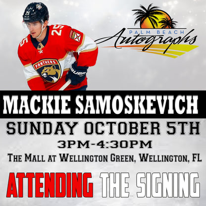 MACKIE SAMOSKEVICH AUTOGRAPH EVENT - Wellington (The Mall at Wellington Green) In-Store Public Signing - October 5th, 2025