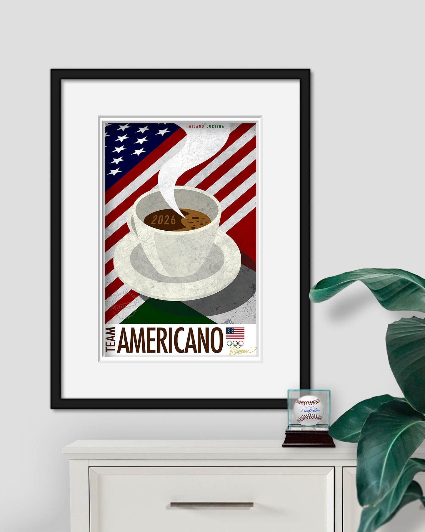 Minimalist Team USA 2026 Milano Cortina Limited Edition Print
