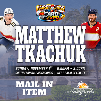 TKACHUK FAMILY HOCKEY In-Person Autograph Event at Fairgrounds Card Expo Public Signing Event - November 1st, 2026