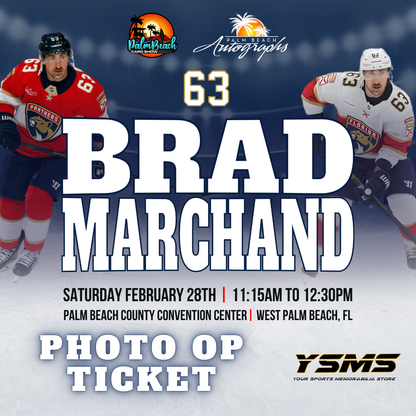 BRAD MARCHAND AUTOGRAPH EVENT - PALM BEACH CARD SHOW Public Signing - February 28th, 2026