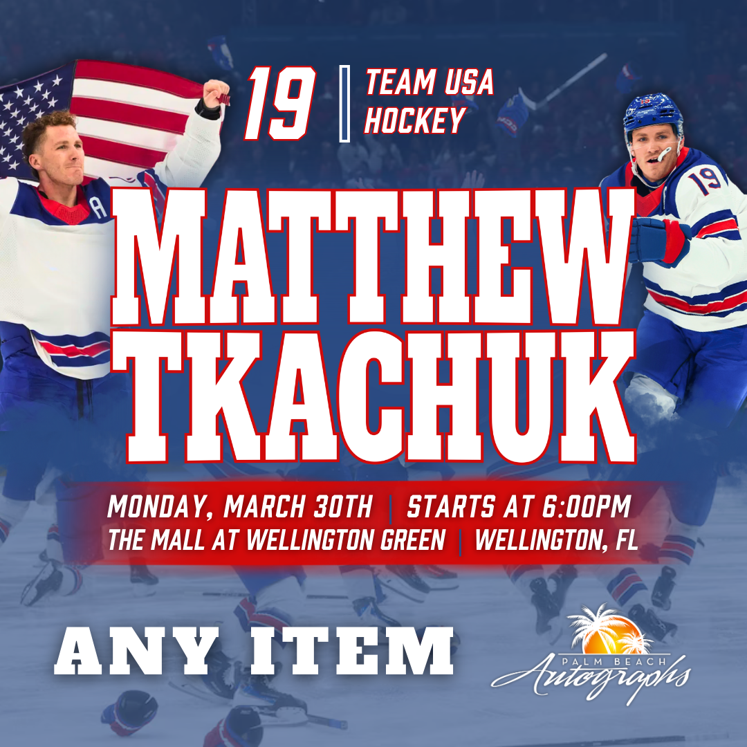 MATTHEW TKACHUK & BRADY TKACHUK AUTOGRAPH EXPERIENCE - WELLINGTON (The Mall at Wellington Green) In-Store Public Signing - March 30th, 2026