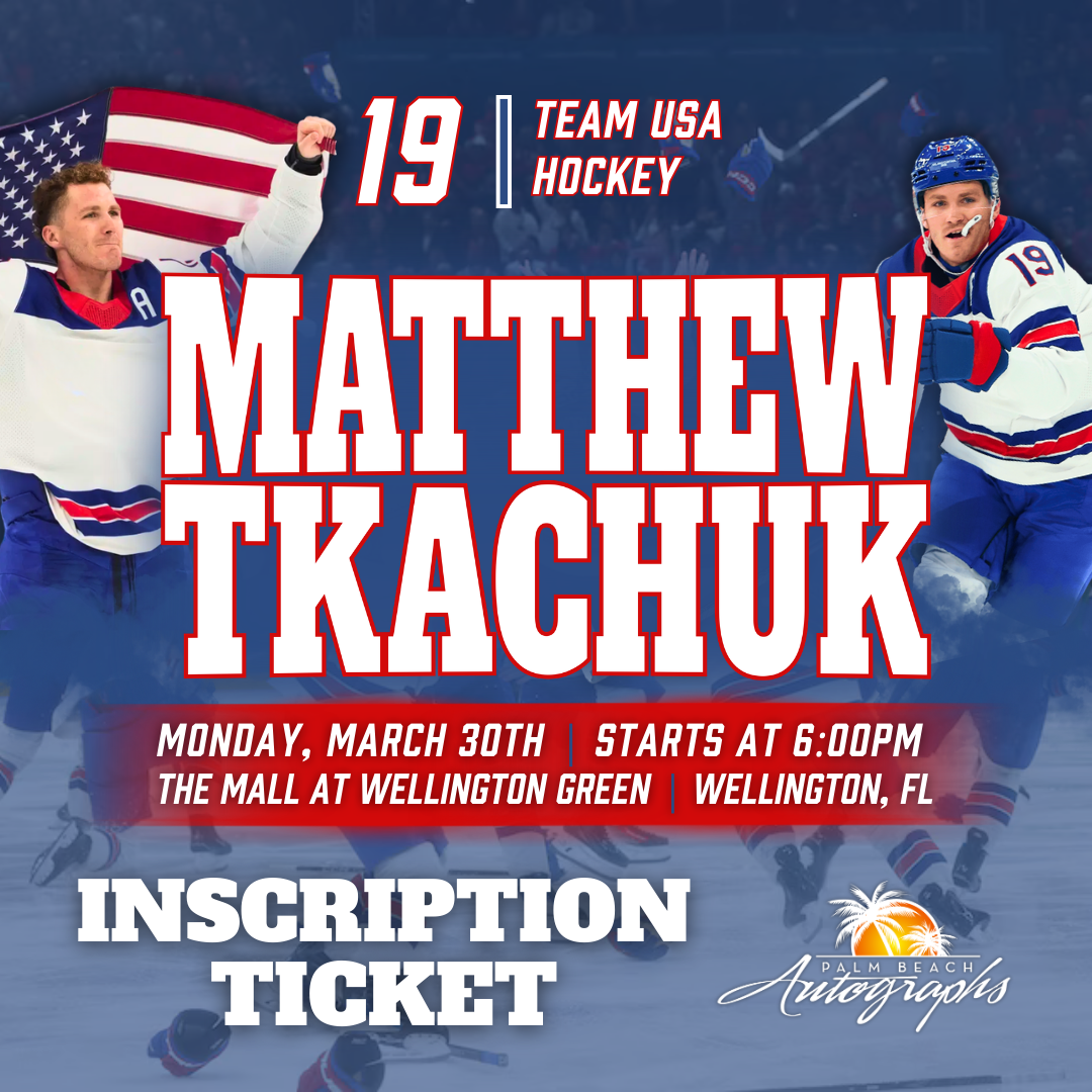 MATTHEW TKACHUK & BRADY TKACHUK AUTOGRAPH EXPERIENCE - WELLINGTON (The Mall at Wellington Green) In-Store Public Signing - March 30th, 2026
