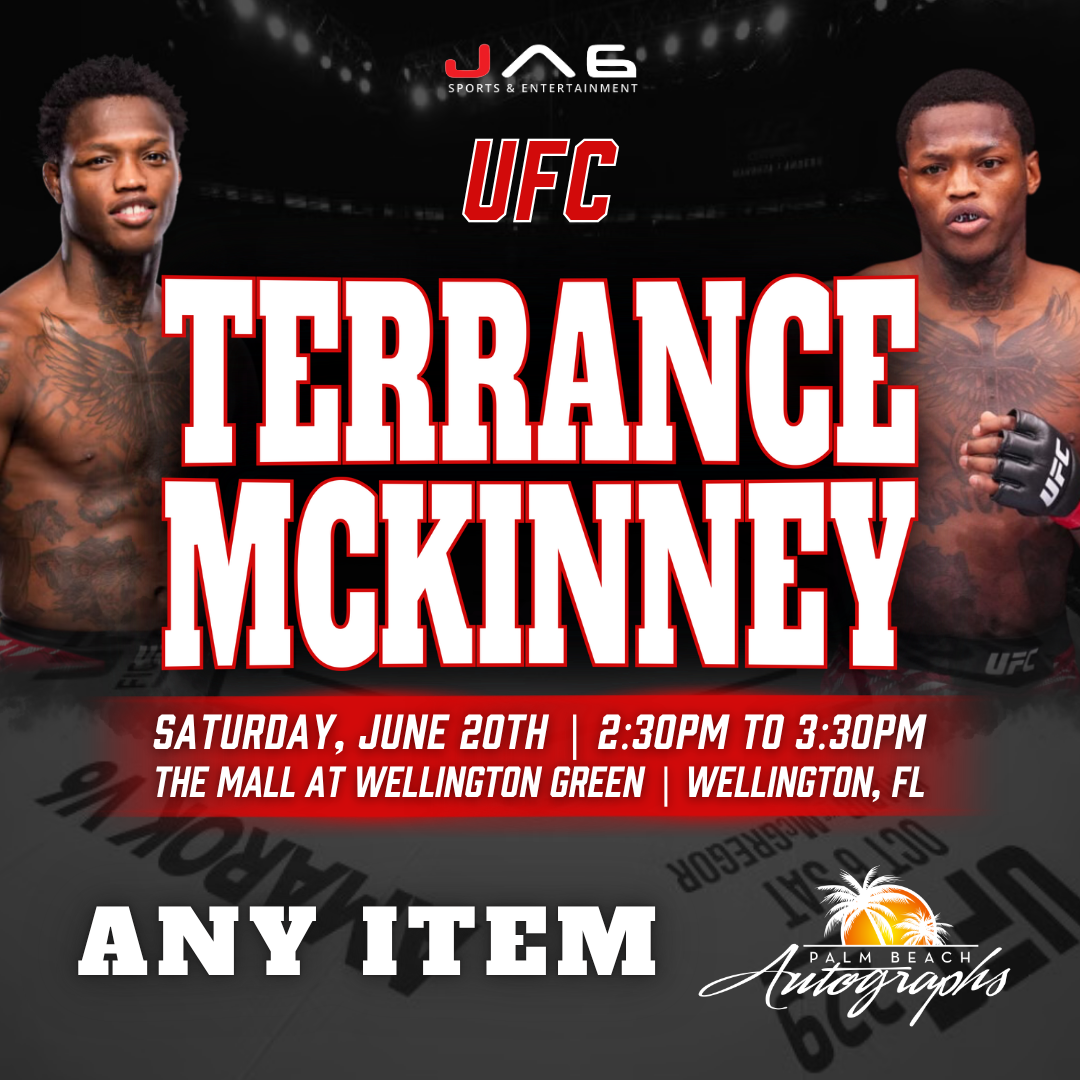 TERRANCE MCKINNEY In-Store UFC Public Autograph Signing Event In Wellington At The Mall at Wellington Green - June 20th, 2026