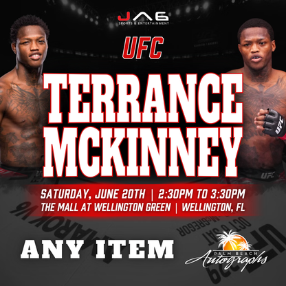 TERRANCE MCKINNEY In-Store UFC Public Autograph Signing Event In Wellington At The Mall at Wellington Green - June 20th, 2026