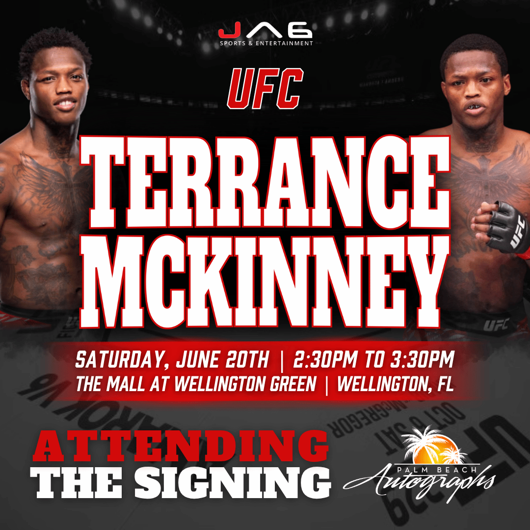 TERRANCE MCKINNEY In-Store UFC Public Autograph Signing Event In Wellington At The Mall at Wellington Green - June 20th, 2026