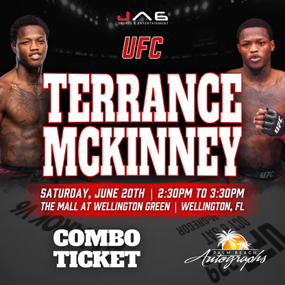 TERRANCE MCKINNEY In-Store UFC Public Autograph Signing Event In Wellington At The Mall at Wellington Green - June 20th, 2026