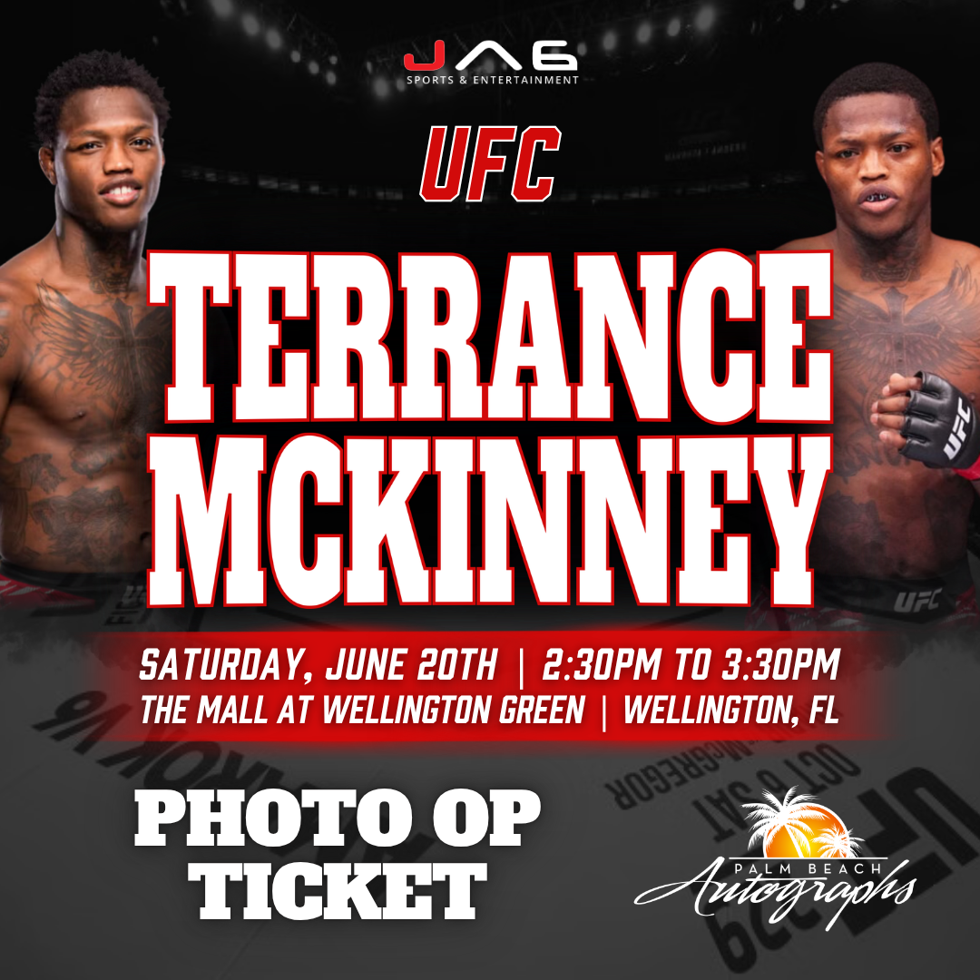 TERRANCE MCKINNEY In-Store UFC Public Autograph Signing Event In Wellington At The Mall at Wellington Green - June 20th, 2026