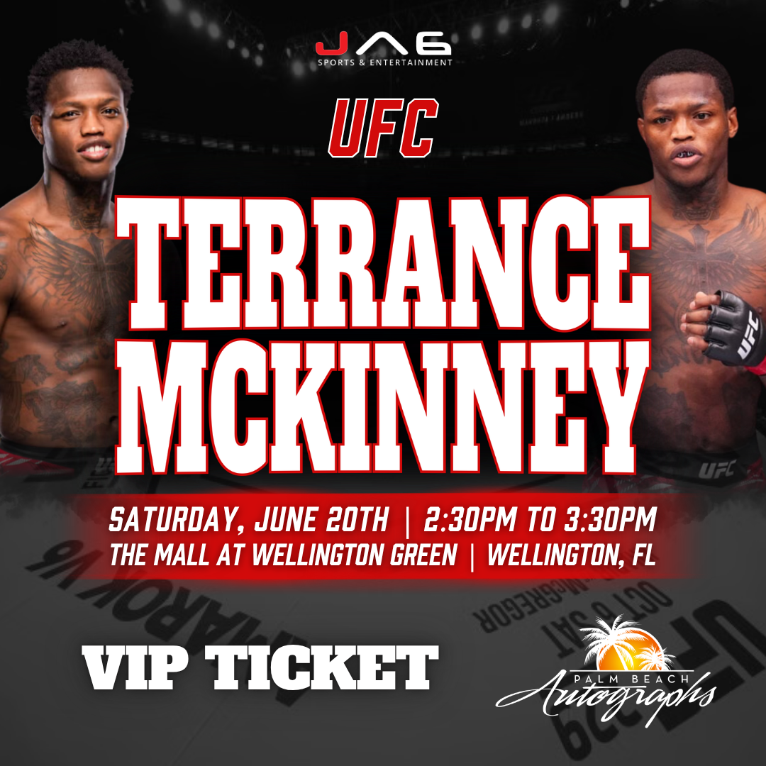 TERRANCE MCKINNEY In-Store UFC Public Autograph Signing Event In Wellington At The Mall at Wellington Green - June 20th, 2026