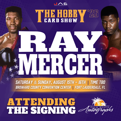 RAY MERCER Boxing In-Person Autograph Event at THE HOBBY CARD SHOW Public Signing Event - August 15-16th, 2026