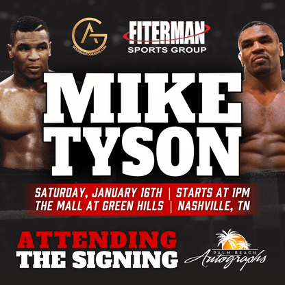 MIKE TYSON BOXING AUTOGRAPH EVENT - NASHVILLE (The Mall At Green Hills) In-Store Public Signing - January 16th, 2027