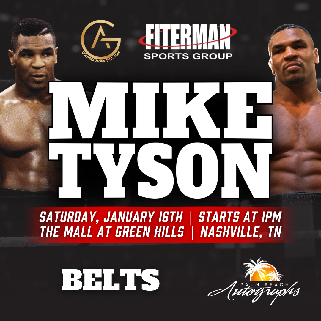 MIKE TYSON BOXING AUTOGRAPH EVENT - NASHVILLE (The Mall At Green Hills) In-Store Public Signing - January 16th, 2027