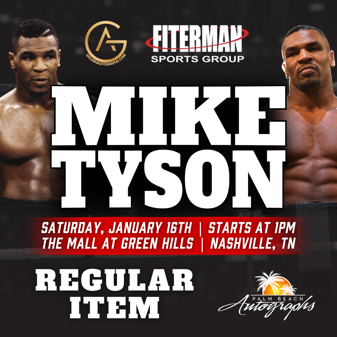 MIKE TYSON BOXING AUTOGRAPH EVENT - NASHVILLE (The Mall At Green Hills) In-Store Public Signing - January 16th, 2027