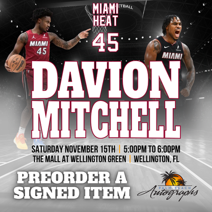 DAVION MITCHELL AUTOGRAPH EVENT - Wellington (The Mall at Wellington Green) In-Store Public Signing - November 15th, 2025