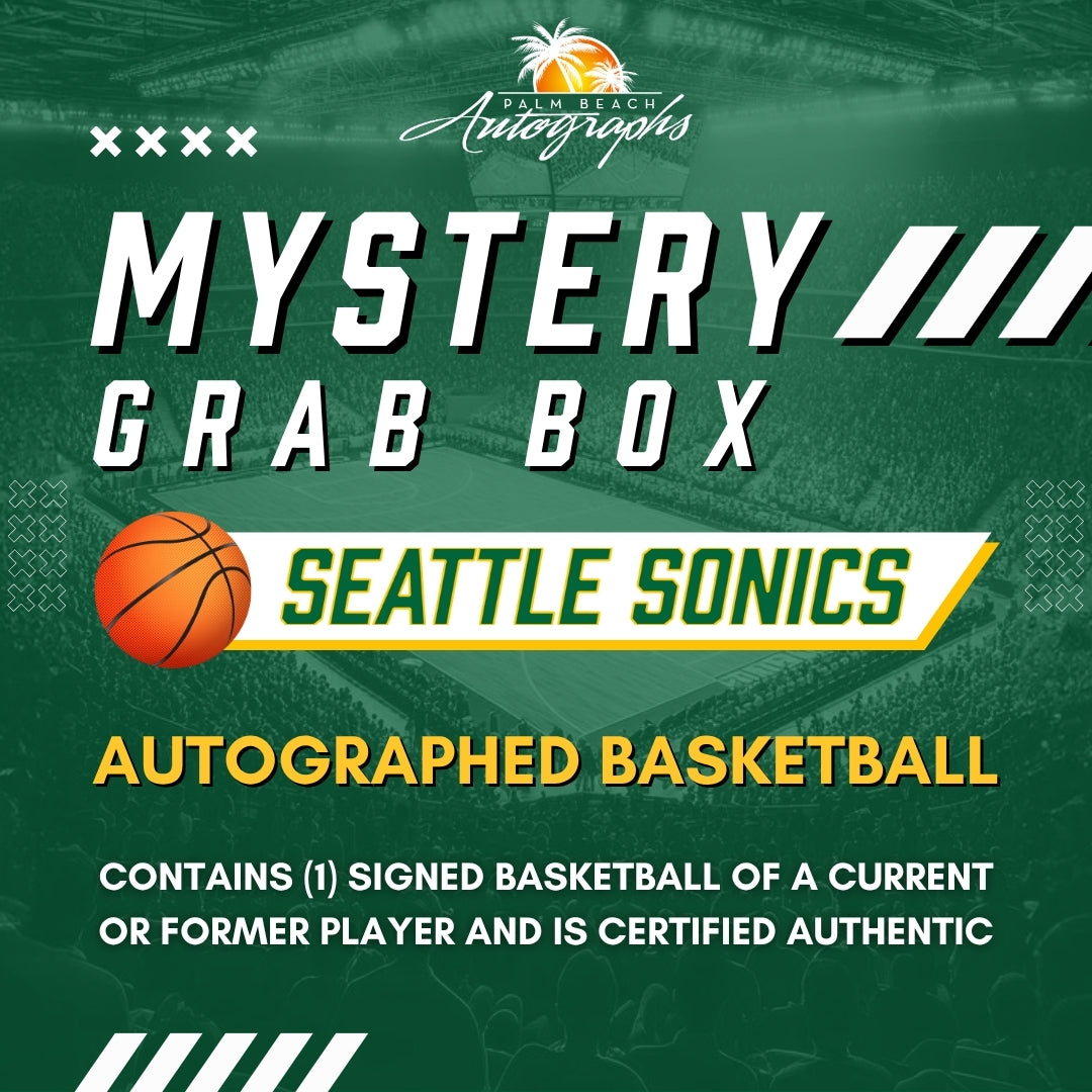 Mystery Grab Box - Seattle SuperSonics NBA Basketball Autographed Ball
