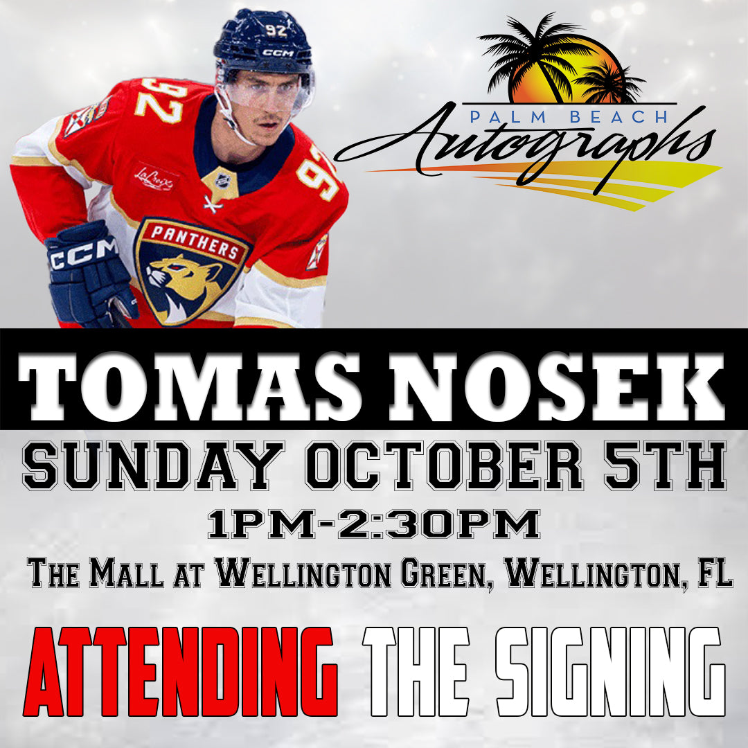 TOMAS NOSEK AUTOGRAPH EVENT - Wellington (The Mall at Wellington Green) In-Store Public Signing - October 5th, 2025