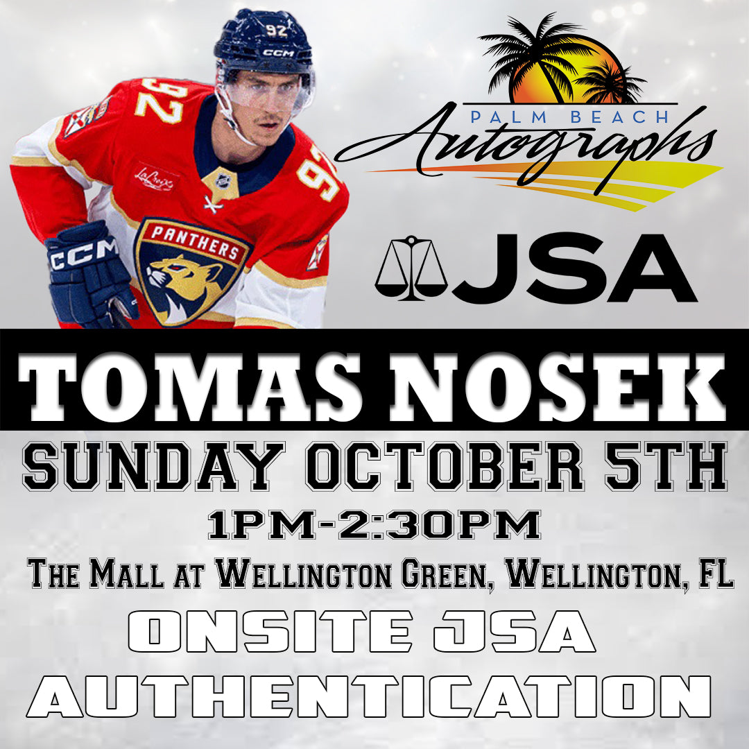 TOMAS NOSEK AUTOGRAPH EVENT - Wellington (The Mall at Wellington Green) In-Store Public Signing - October 5th, 2025