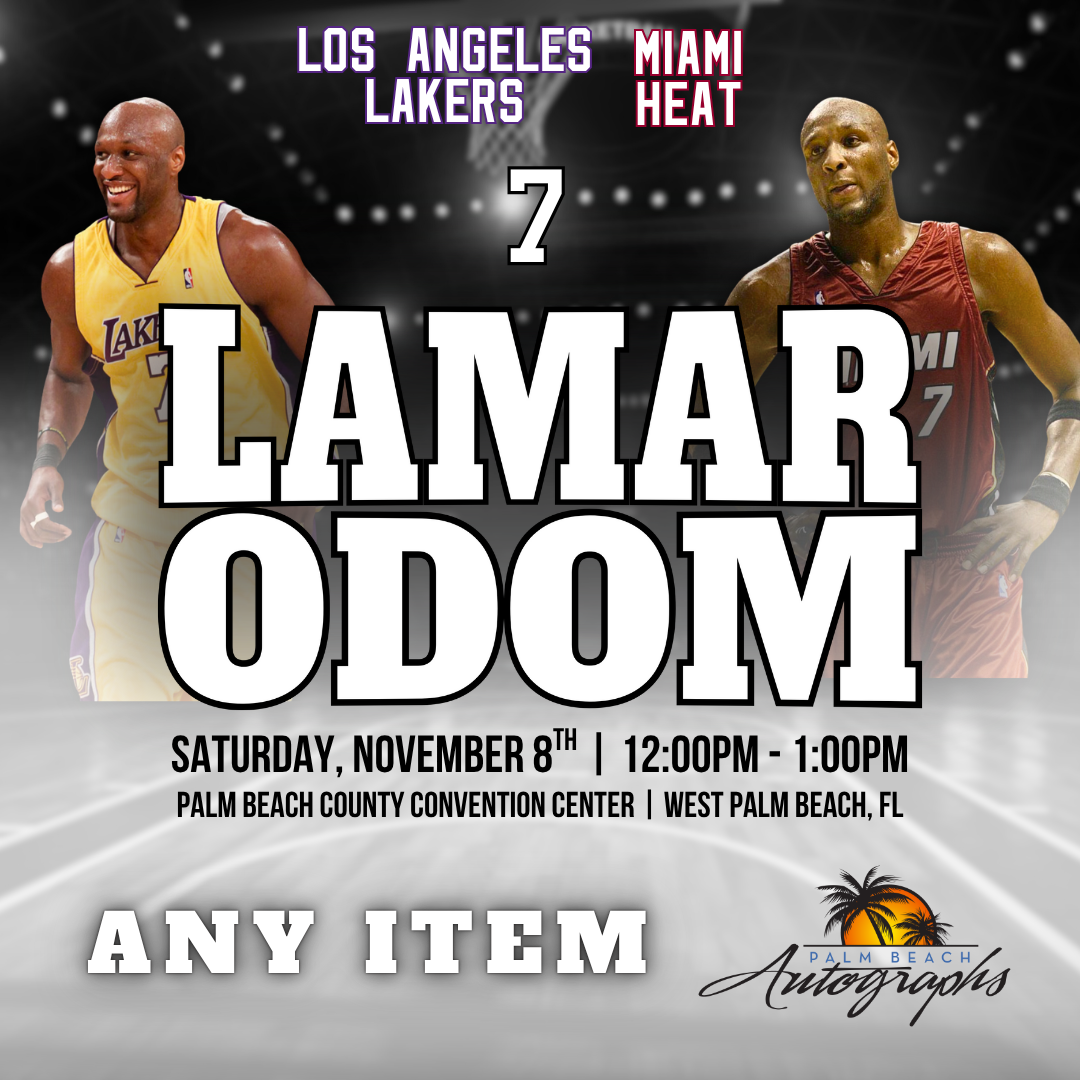 LAMAR ODOM AUTOGRAPH EVENT - PALM BEACH CARD SHOW Public Signing - November 8th, 2025