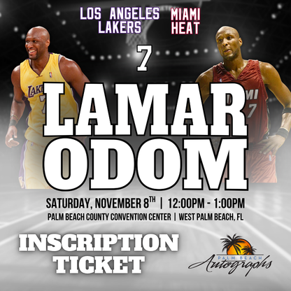 LAMAR ODOM AUTOGRAPH EVENT - PALM BEACH CARD SHOW Public Signing - November 8th, 2025