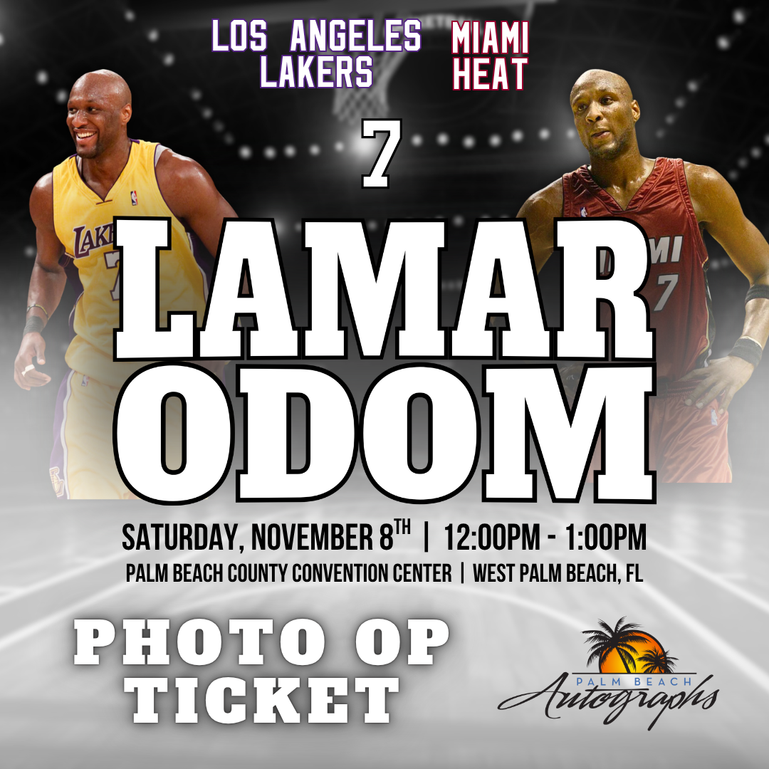 LAMAR ODOM AUTOGRAPH EVENT - PALM BEACH CARD SHOW Public Signing - November 8th, 2025