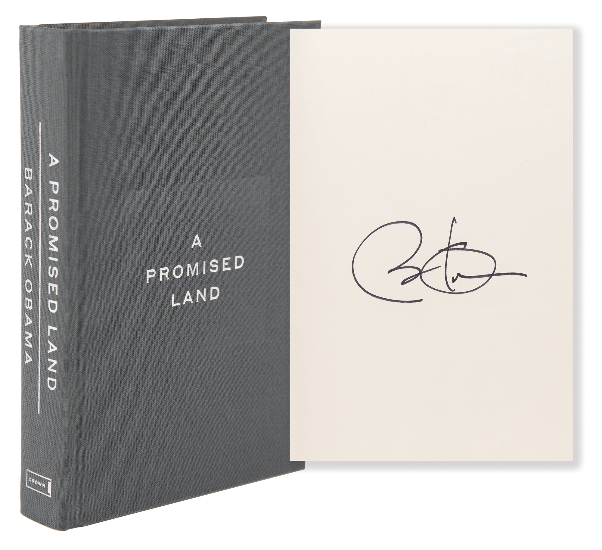 Barack Obama Autographed A Promised Land Deluxe Signed Edition Book