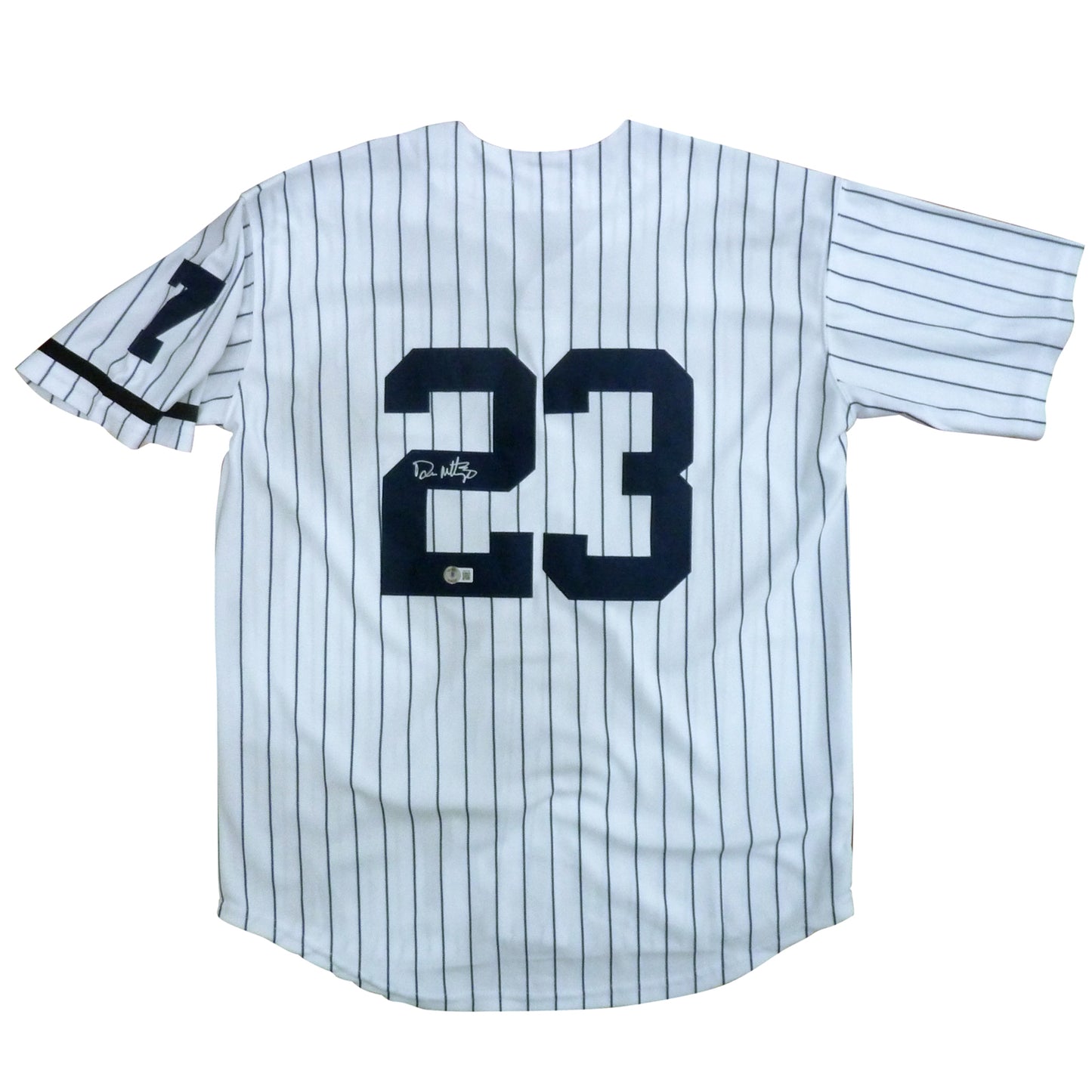 Don Mattingly Autographed New York Yankees Pinstripe #23 Mitchell Ness Jersey - Beckett