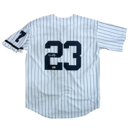 Don Mattingly Autographed New York Yankees Pinstripe #23 Mitchell Ness Jersey - Beckett
