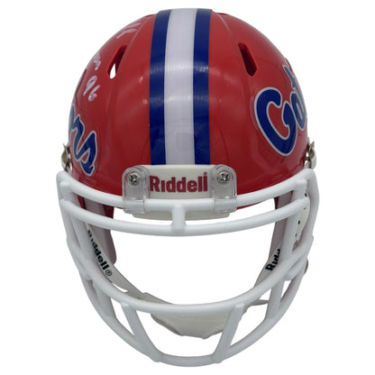 Danny Wuerffel Autographed Florida Gators Mini Helmet w/ "96 Heisman"