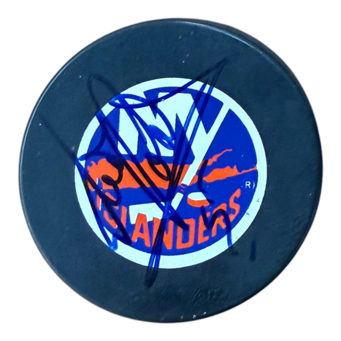 Denis Potvin Autographed New York Islanders Hockey Puck - JSA