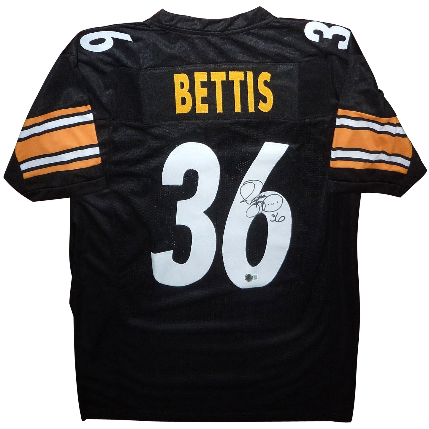 Jerome Bettis Autographed Pittsburgh Steelers (Black #36) Custom Jersey - Beckett