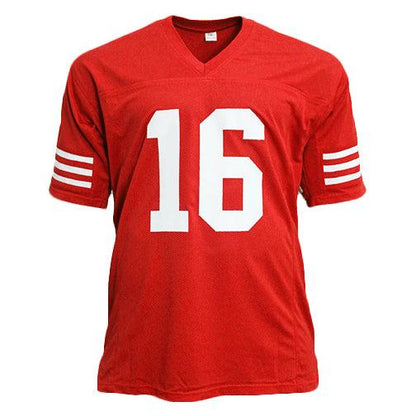 Joe Montana Autographed San Francisco 49ers (Red #16) Custom