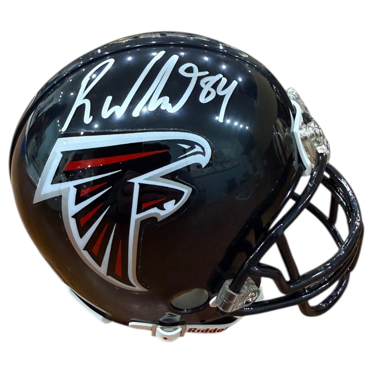 Roddy White Autographed Atlanta Falcons Mini Helmet - JSA