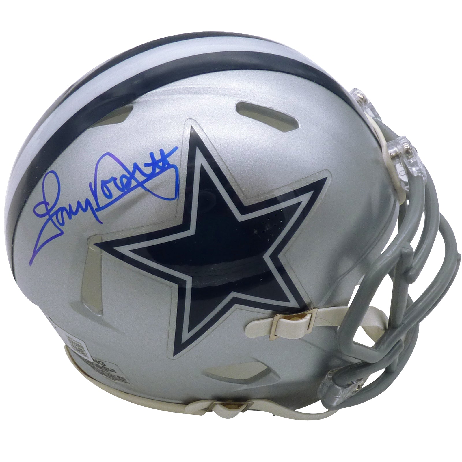 Tony Dorsett Autographed Dallas Cowboys Mini Helmet JSA
