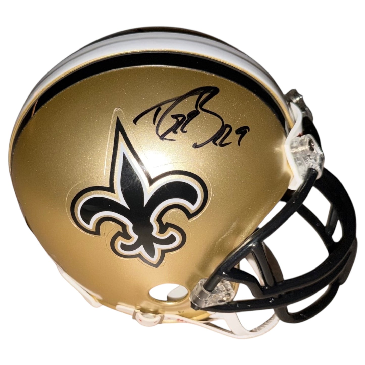 Drew Brees Autographed New Orleans Saints Mini Helmet - JSA