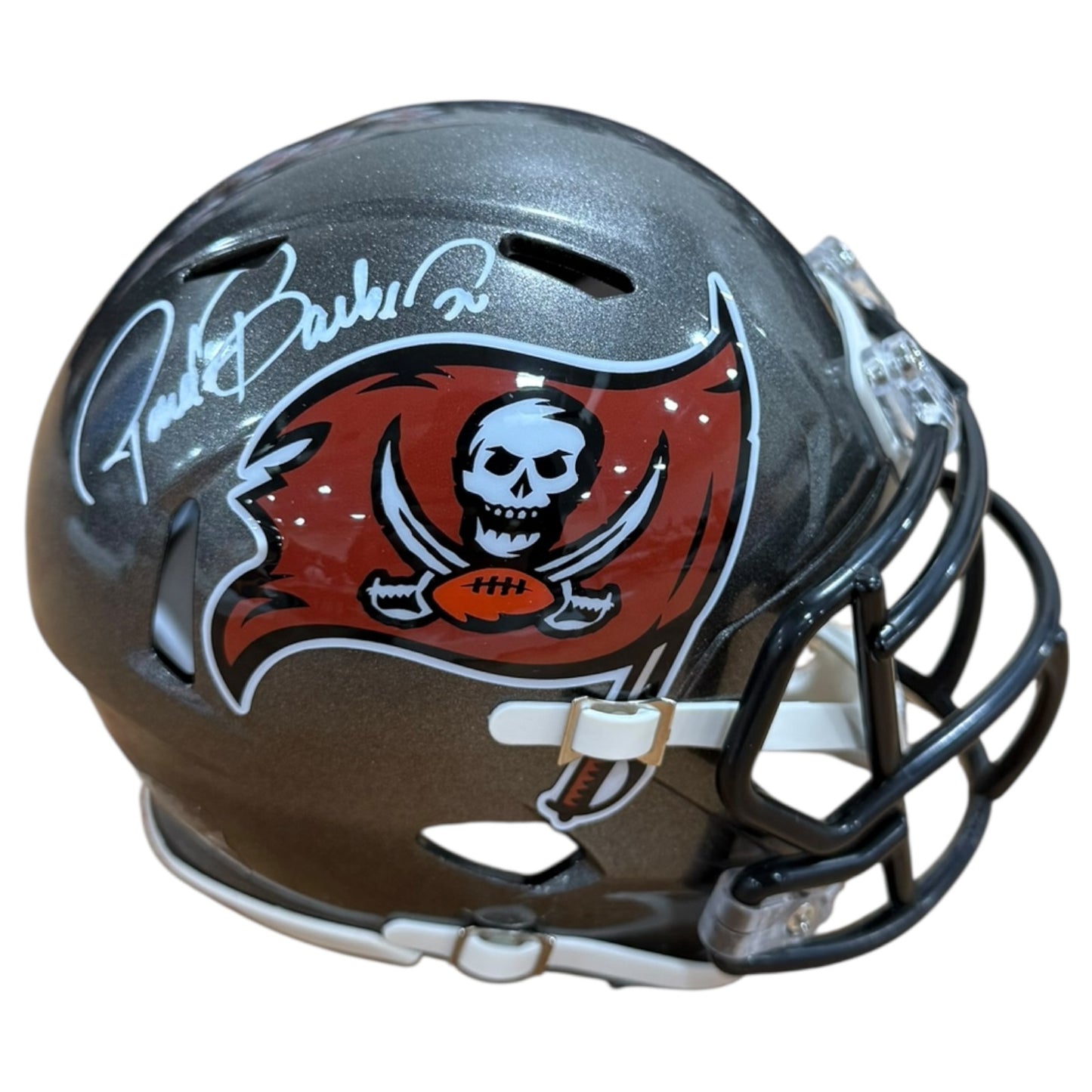Ronde Barber Autographed Tampa Bay Buccaneers Mini Helmet
