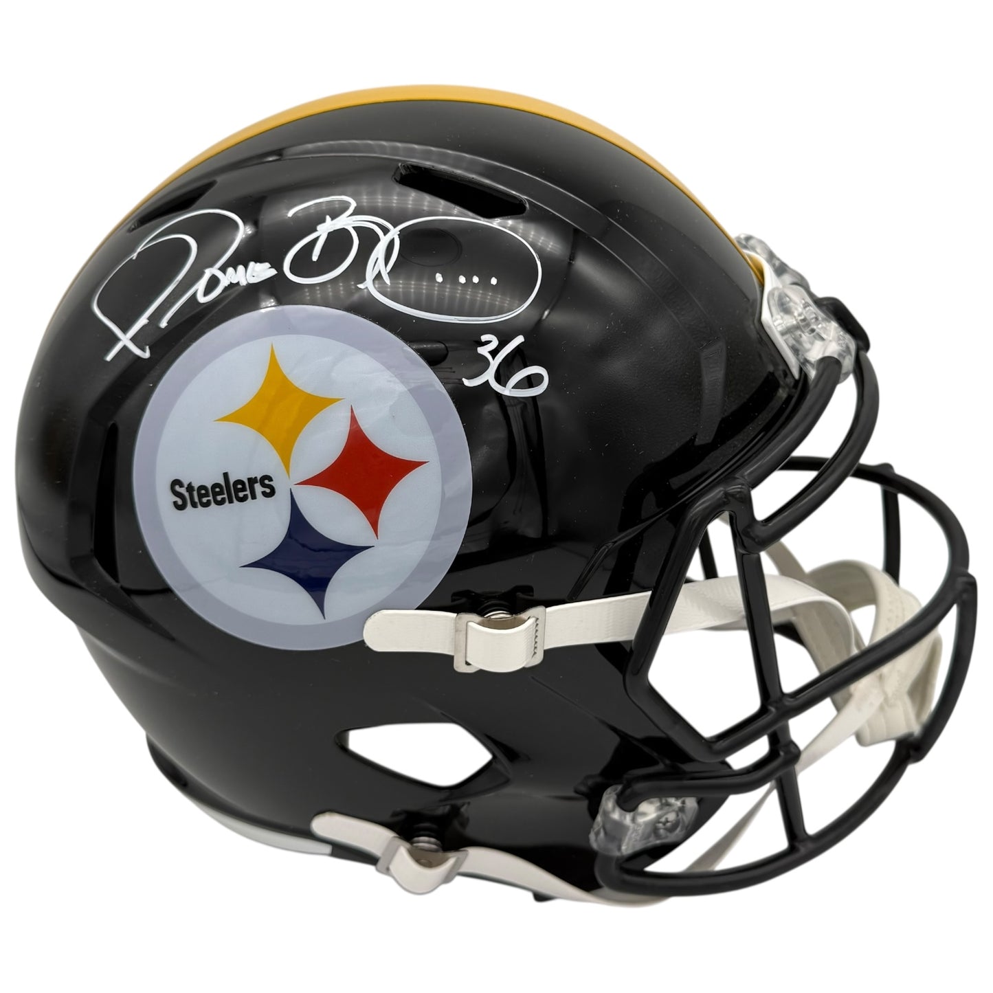 Jerome Bettis Autographed Pittsburgh Steelers Deluxe Full-Size Replica Helmet - Beckett