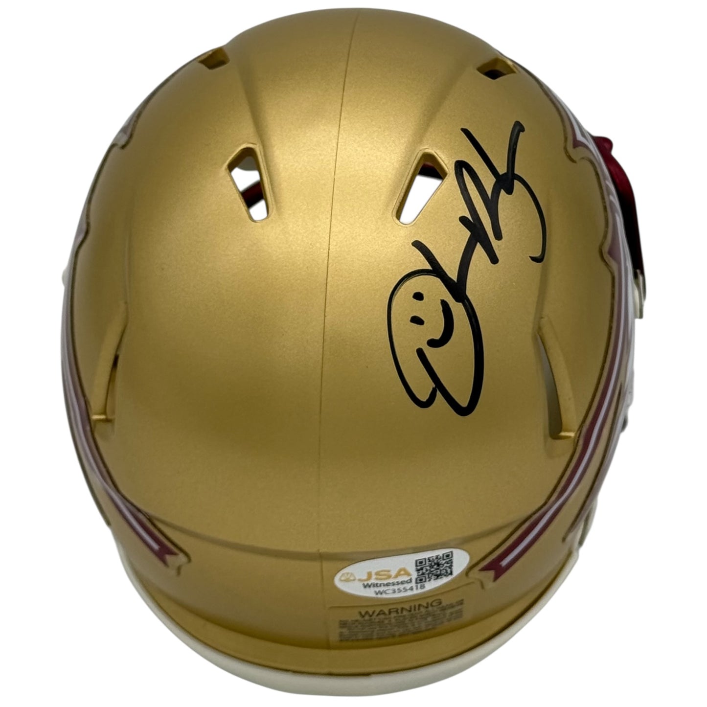 Derrick Brooks Autographed FSU Florida State Seminoles Mini Helmet - JSA