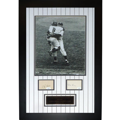 Yogi Berra And Don Larsen Autographed New York Yankees (WS Perfect Game) Deluxe Framed 11x14 Photo Piece
