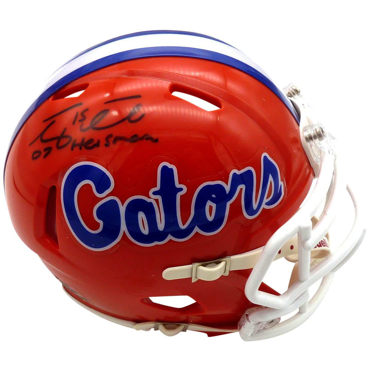 Tim Tebow Autographed Florida Gators Mini Helmet w/ "07 Heisman"