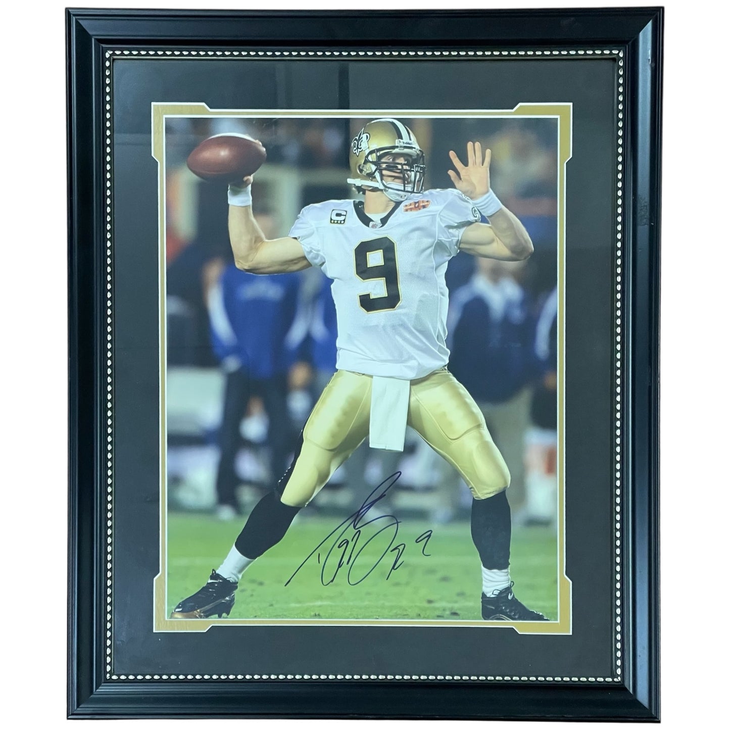Drew Brees Autographed New Orleans Saints (Super Bowl) Deluxe Framed 16x20 Photo - JSA