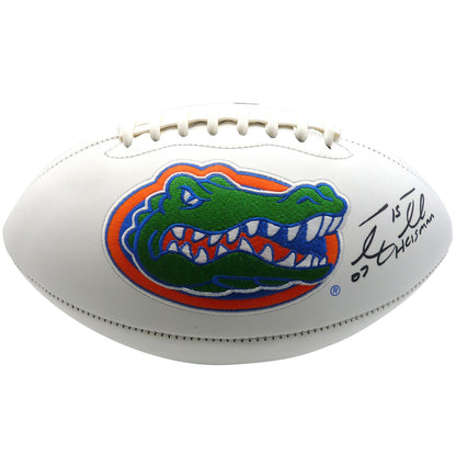 Tim Tebow Autographed Florida Gators Logo Football w/ "07 Heisman" - Tebow Holo