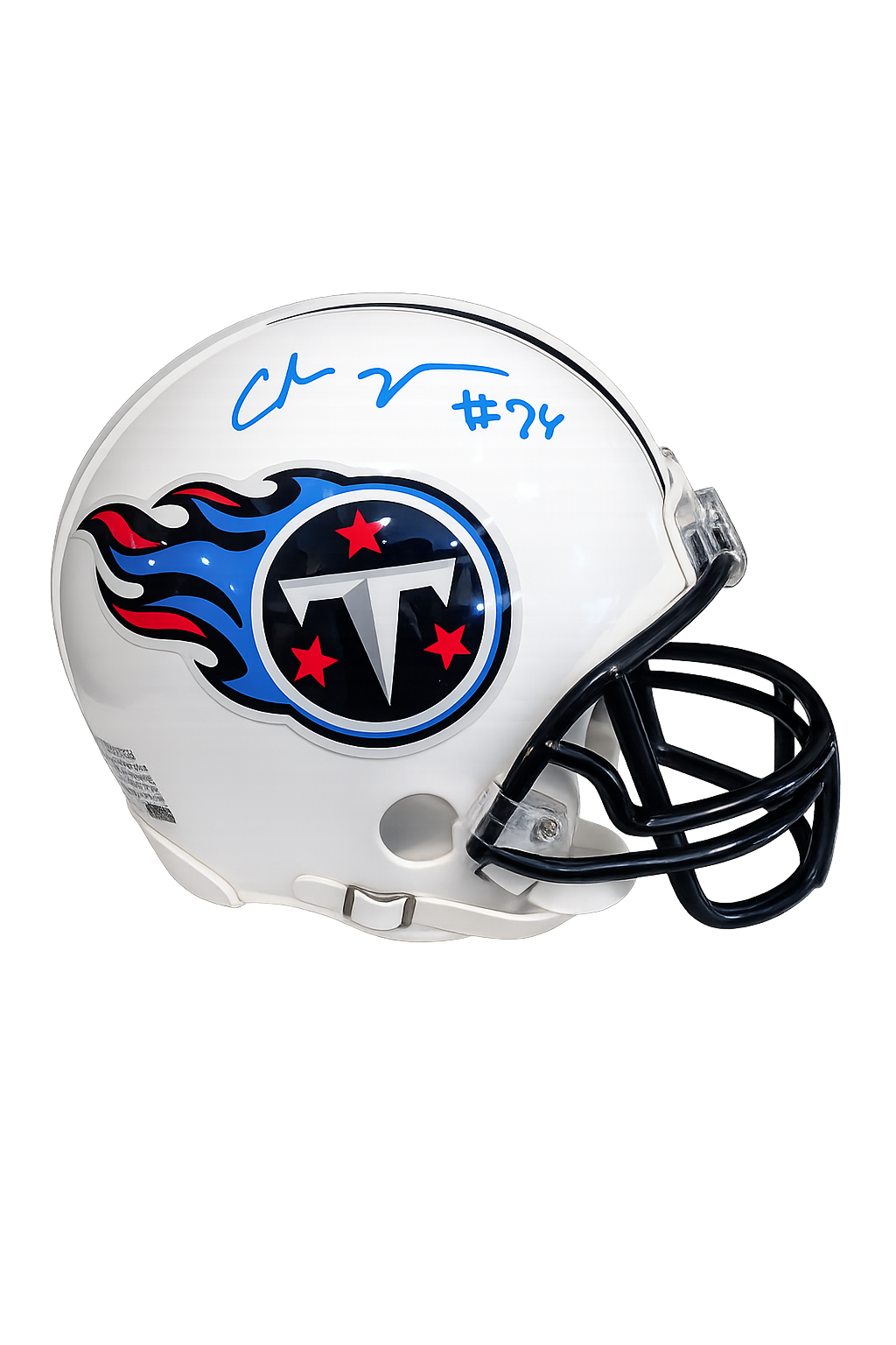Chris Johnson Autographed Tennessee Titans White Mini Helmet - Beckett