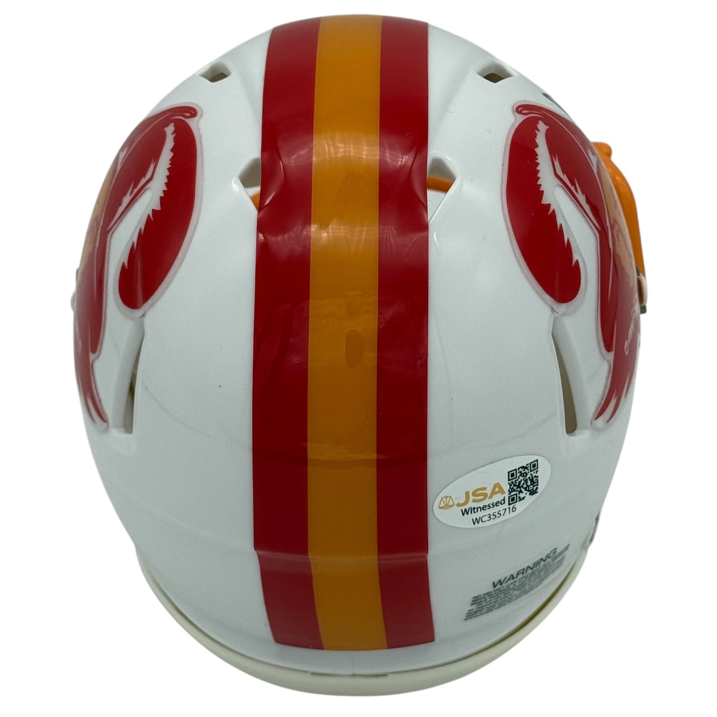 Warren Sapp Autographed Tampa Bay Buccaneers (Throwback) Mini Helmet - JSA